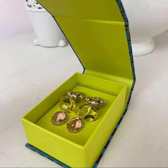 Tory burch roxanne double drop earrings